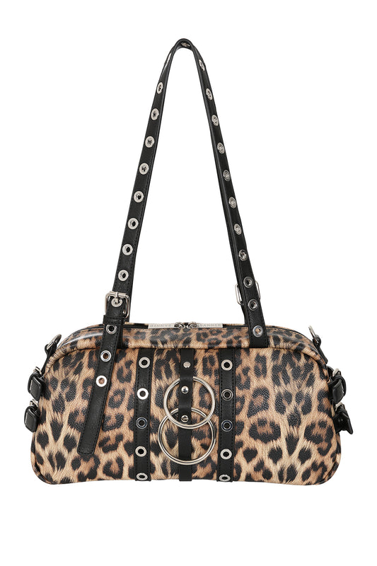 Banned Alternative Leopard Hexy Glam Handbag