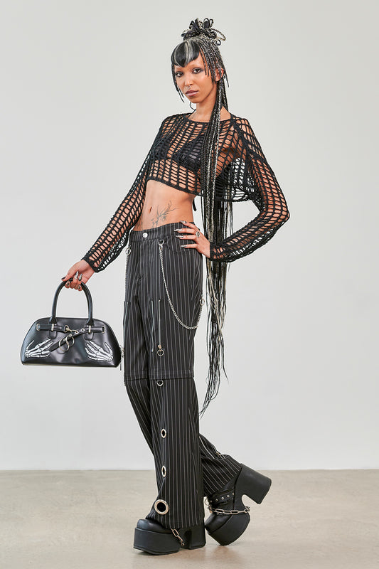Banned Alternative Black Shadow Grid Jumper