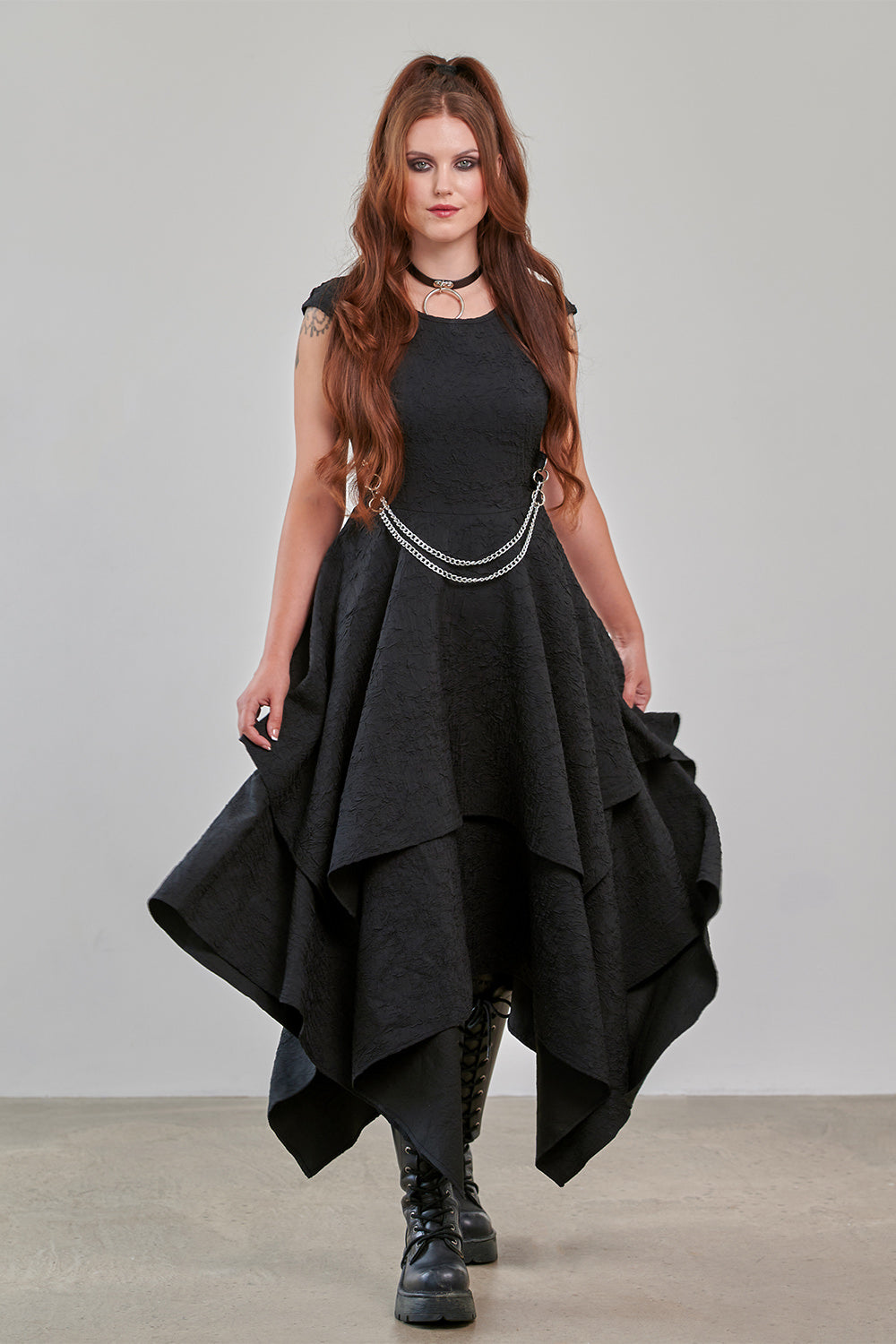 Banned Alternative Black Hexed Isadora Dress