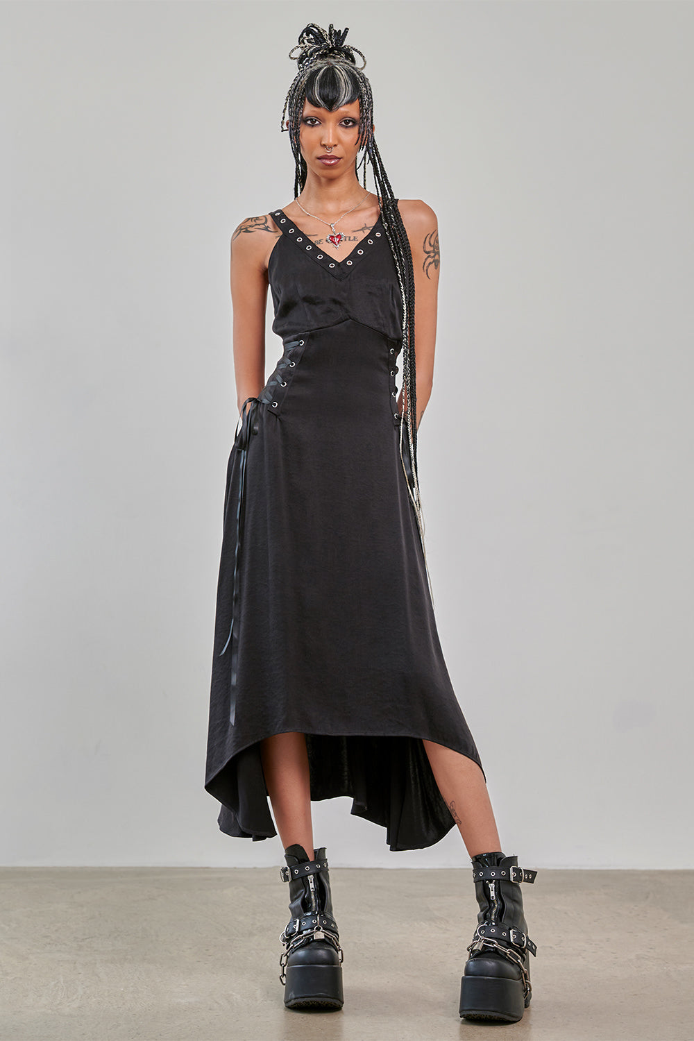 Banned Alternative Black Lunar Veil Dress