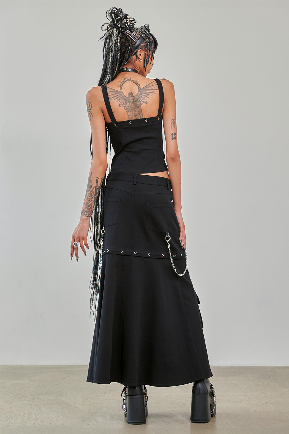 Banned Alternative Black Street Anarchy Skirt
