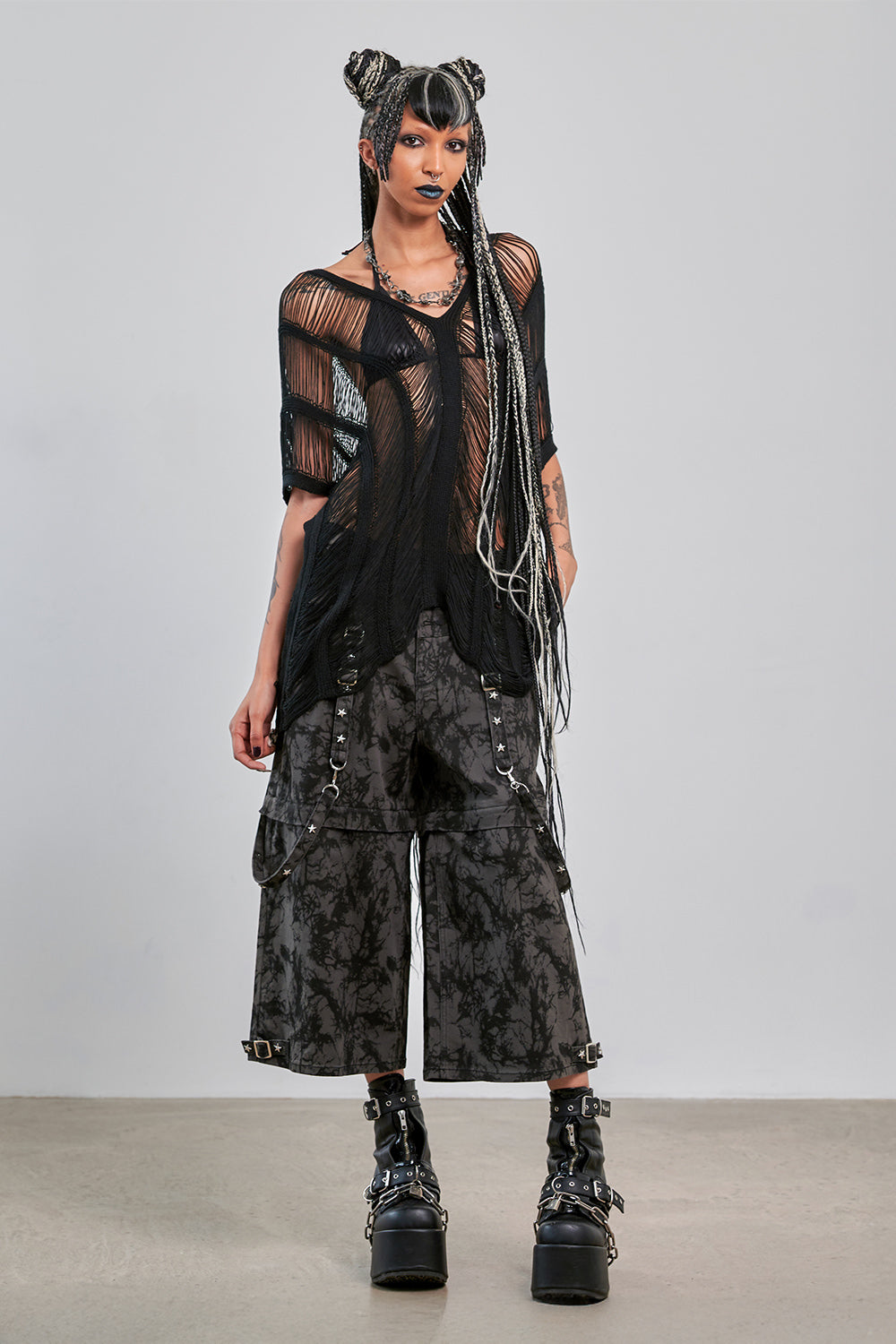 Banned Alternative Black Midnight Threads Top
