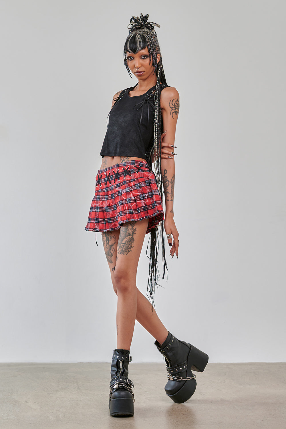 Banned Alternative Black Banned Rogue Ribbon Top