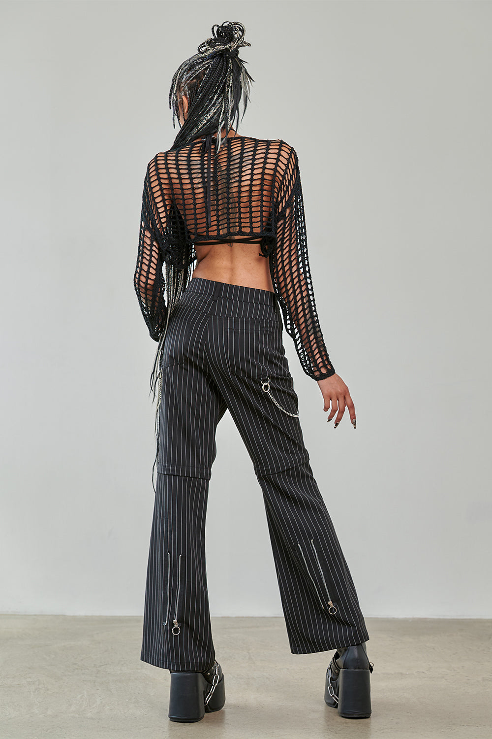 Banned Alternative Black Chain Reaction Trousers