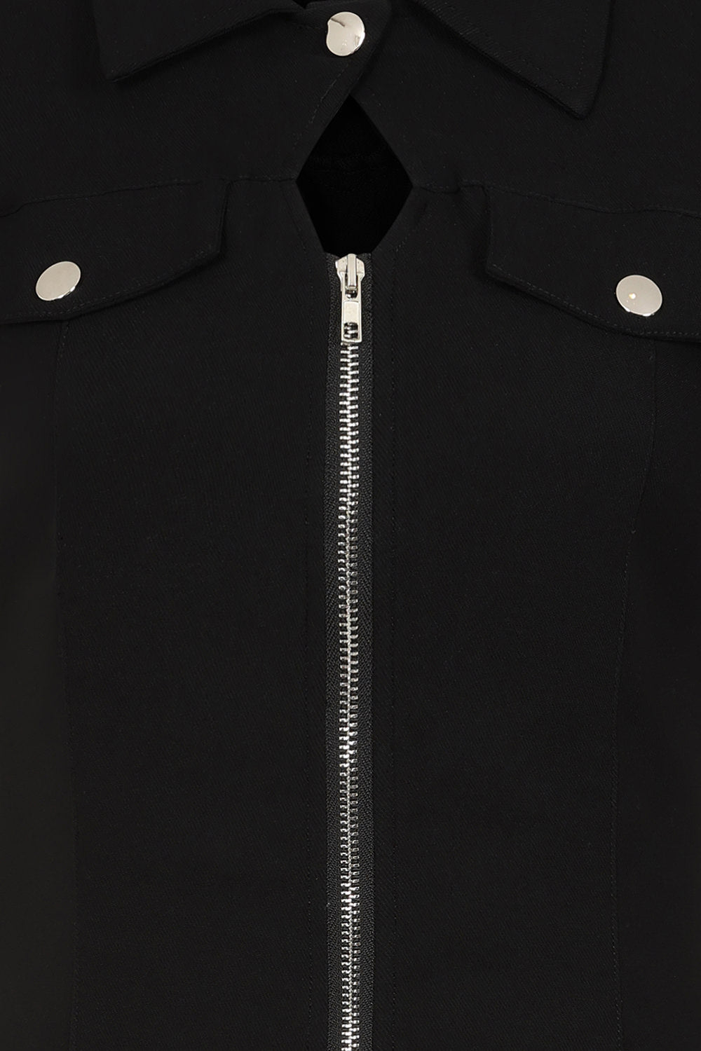 Banned Alternative Black Tartan Night Zip Dress