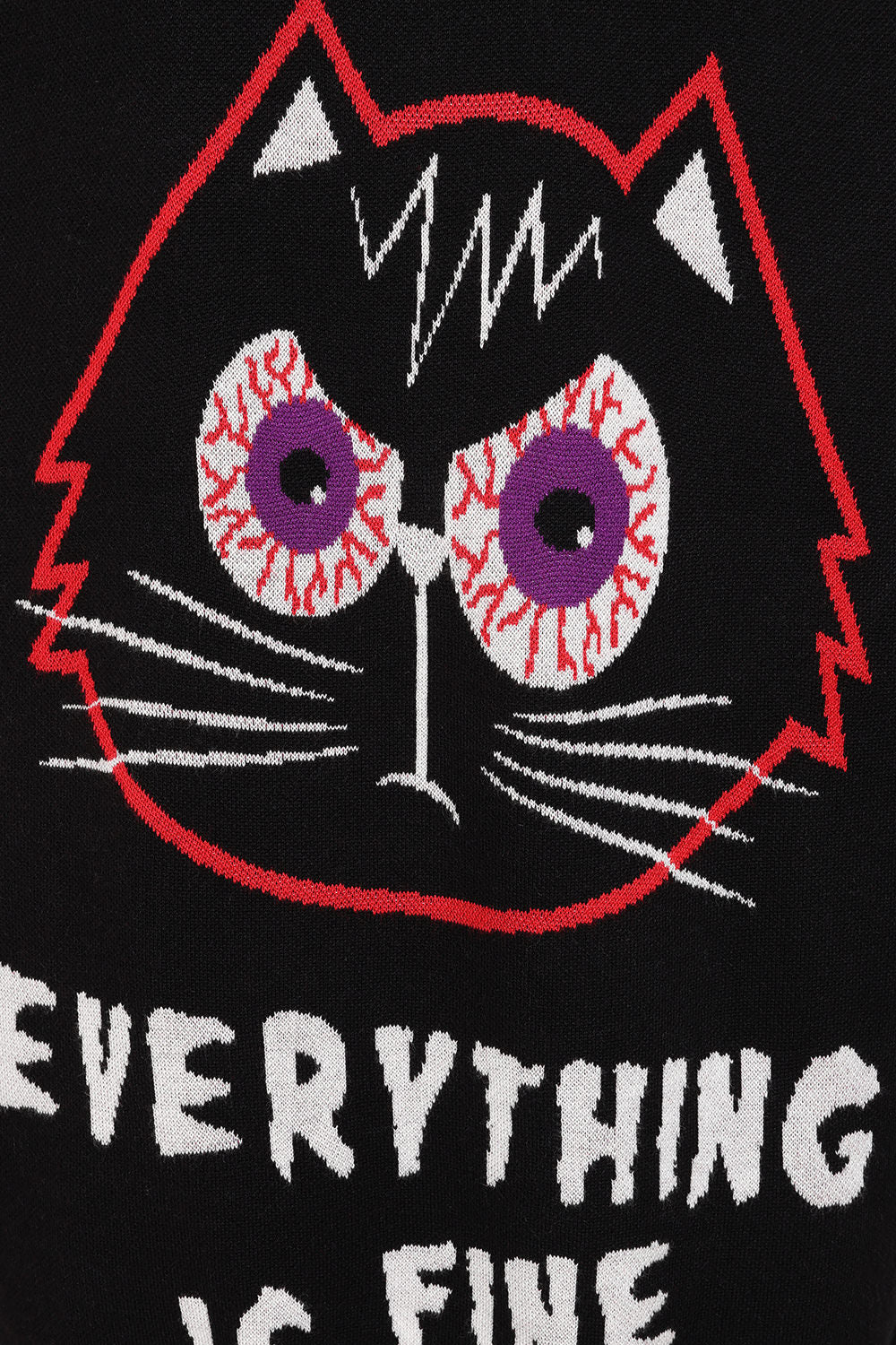 Banned Alternative Black Panic Purrfect Jumper