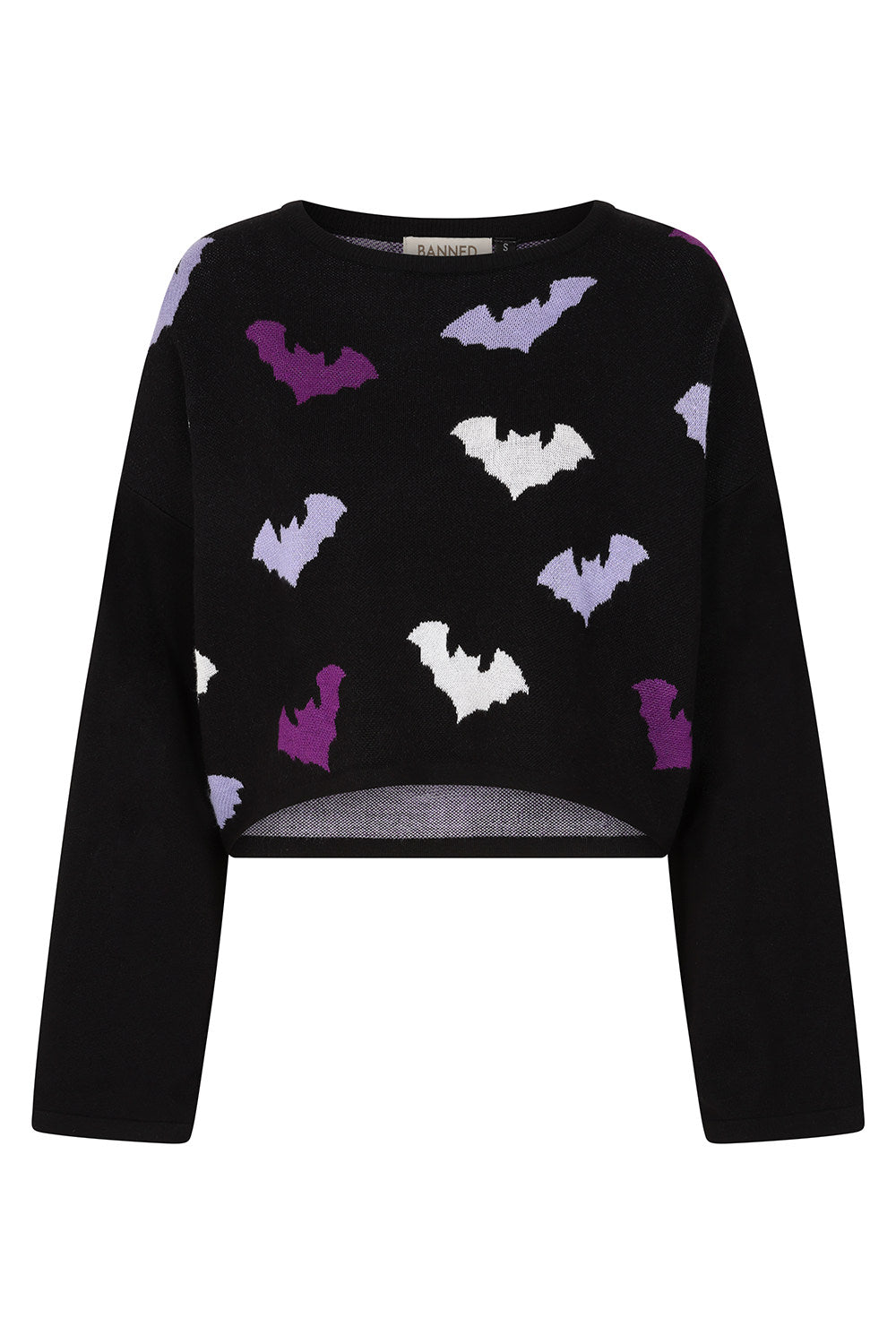 Banned Alternative Black Batty Babe Jumper