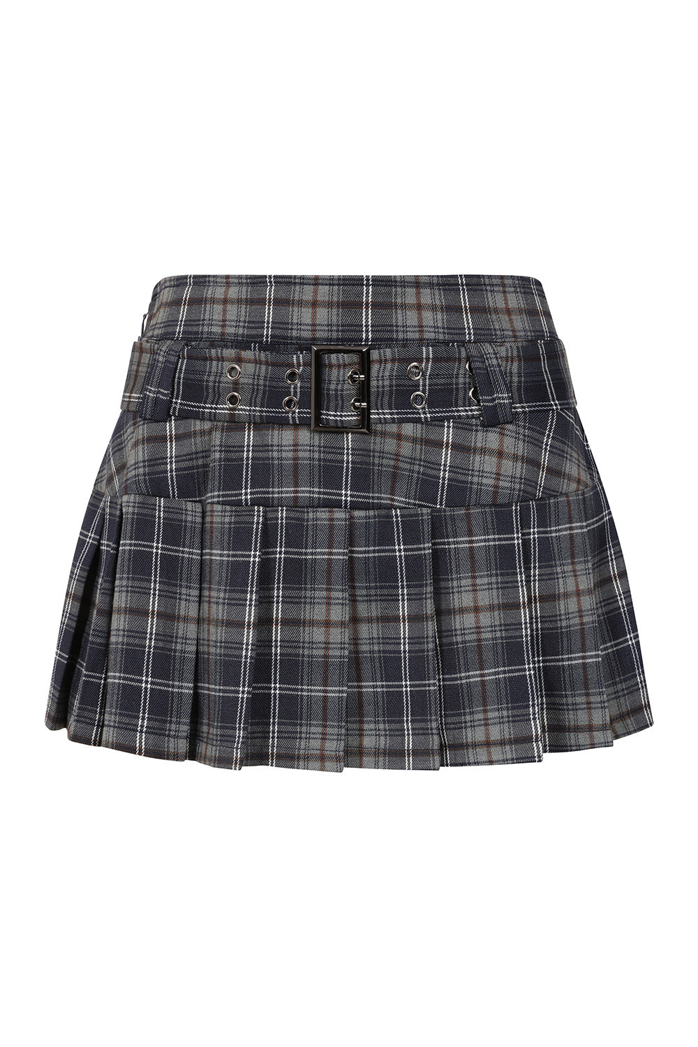 Banned Alternative Grey Just A Girl Mini Skirt