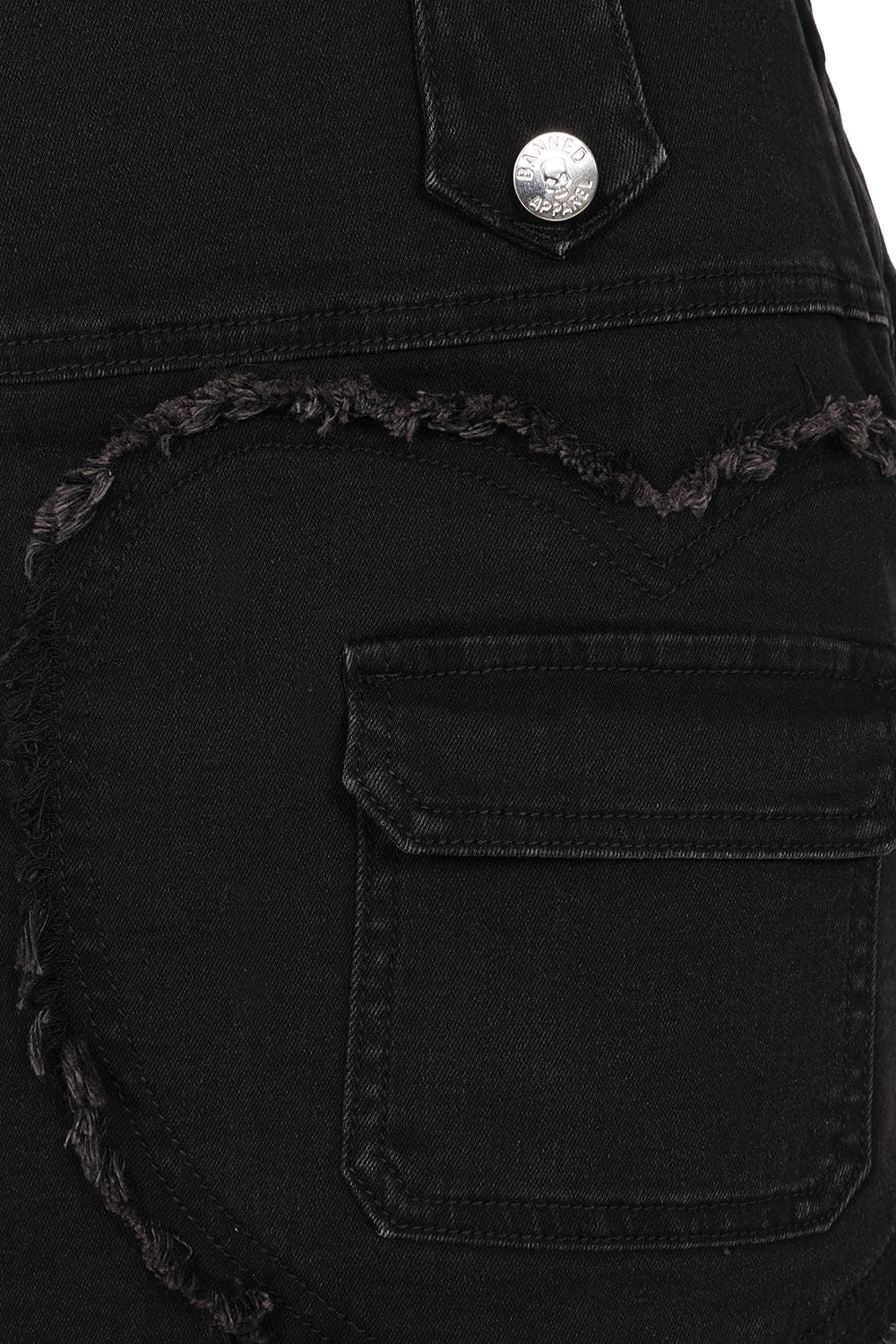 Banned Alternative Black Heartbreaker Skirt