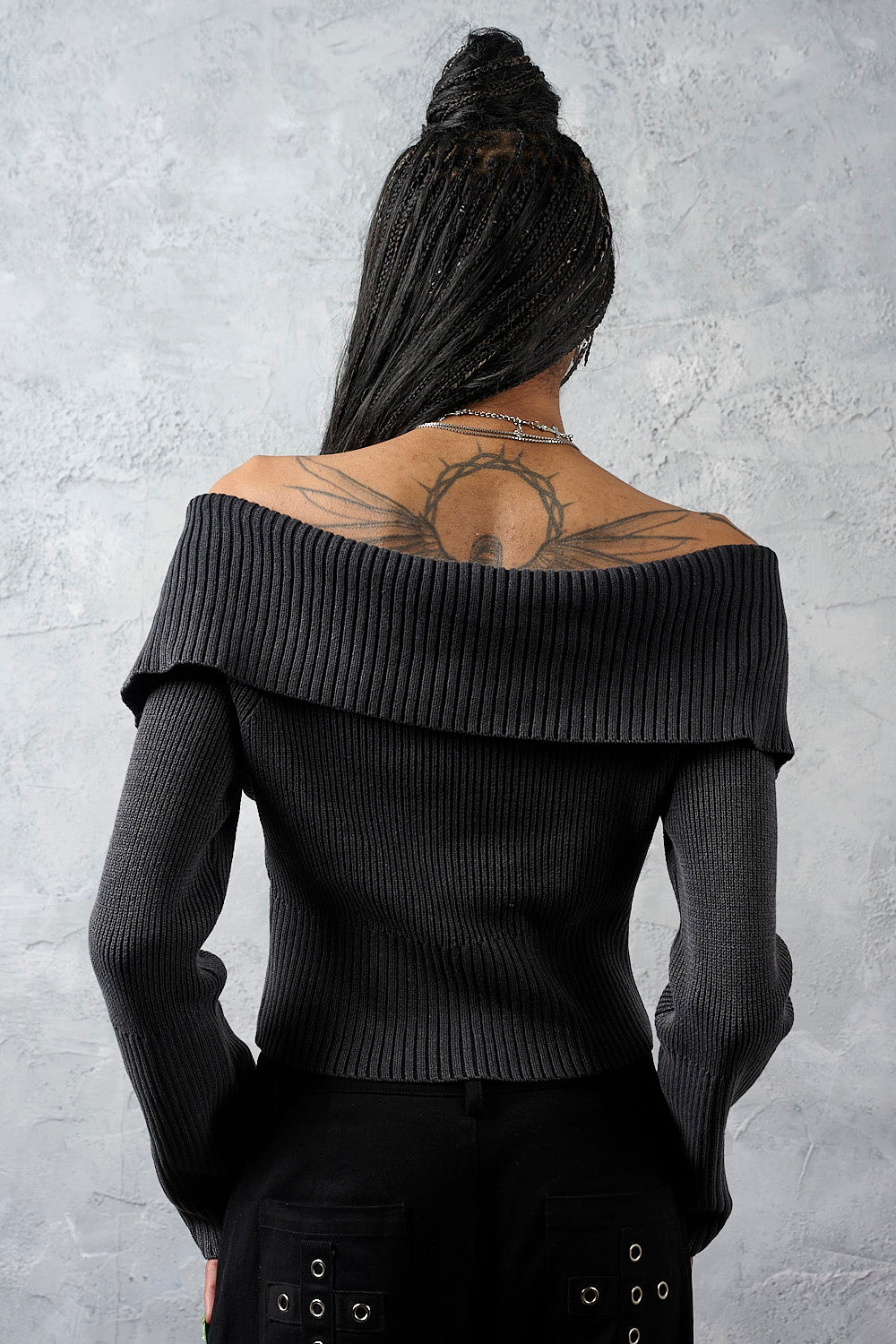 Banned Alternative Grey Nocturne Knit Cardigan