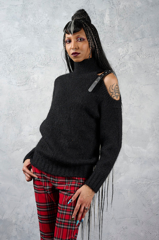 Banned Alternative Black Nocturne Bind Jumper