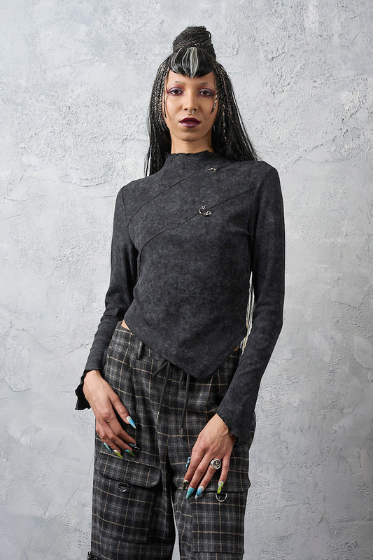 Banned Alternative Black Pierce Protocol Top