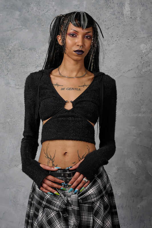 Banned Alternative Black Darkling Orbit Top