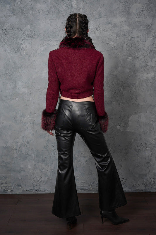 Banned Alternative Black Witchrise Flare Trousers