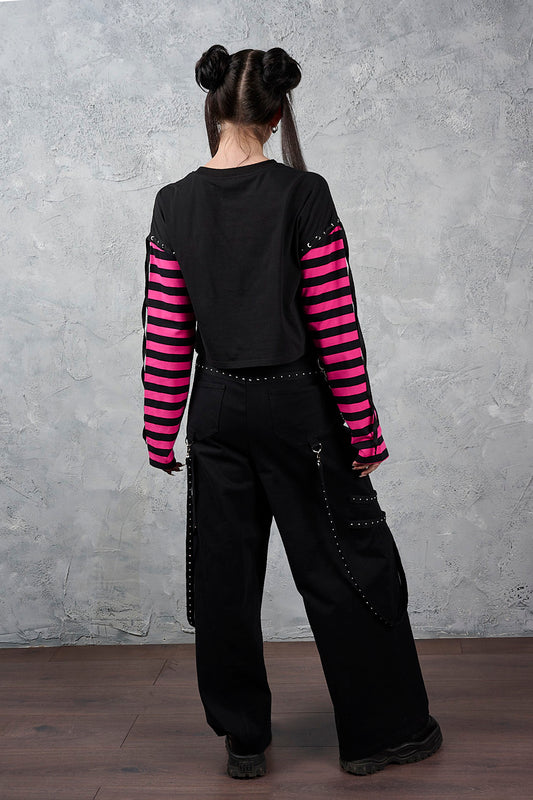 Banned Alternative Black Hangfire Trousers