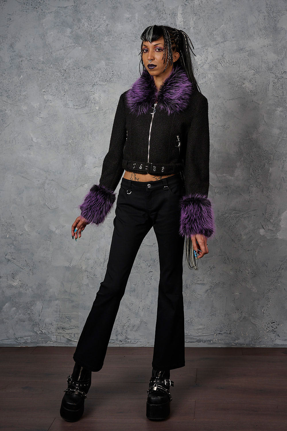 Banned Alternative Black Gravepunk Low-rise Flares