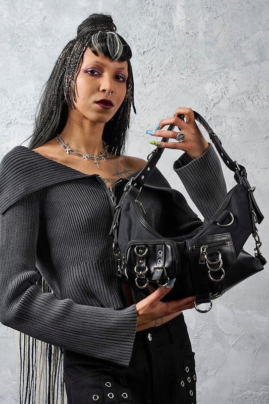 Banned Alternative Black Nightshift Cargo Bag