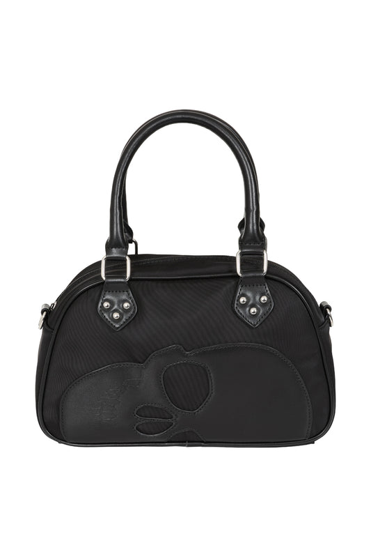 Banned Alternative Black Blackout Bowler Bag