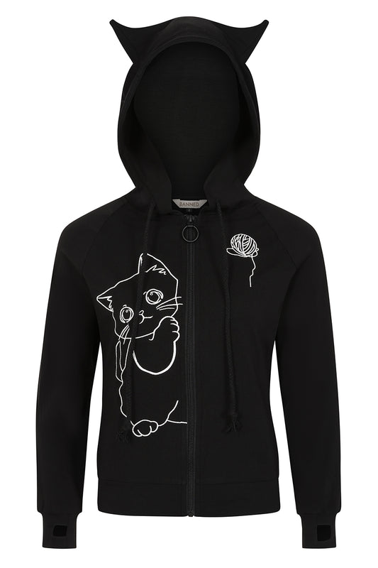 Banned Alternative Black Meowgical Hoodie