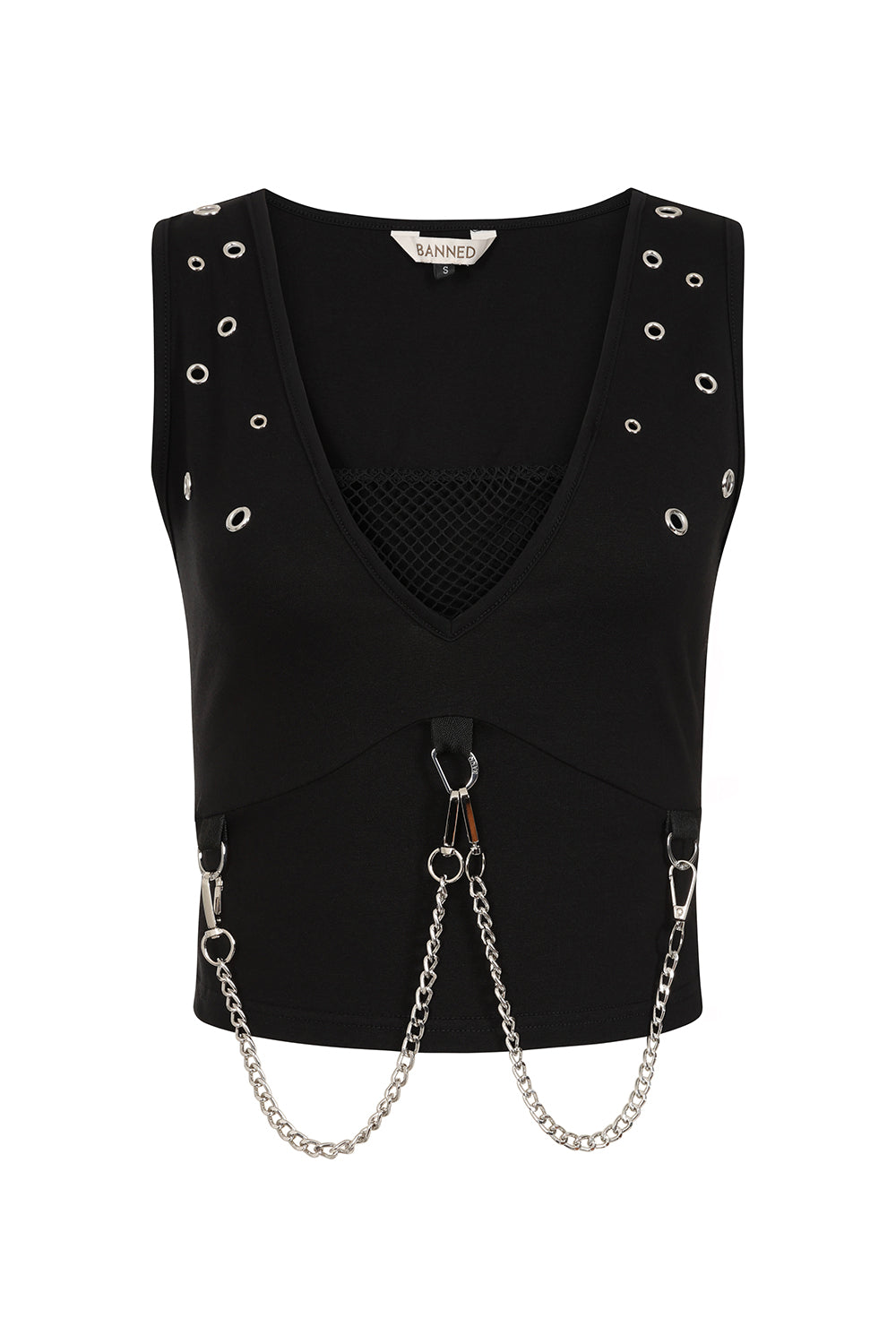 Banned Alternative Black Dark Vixen Top