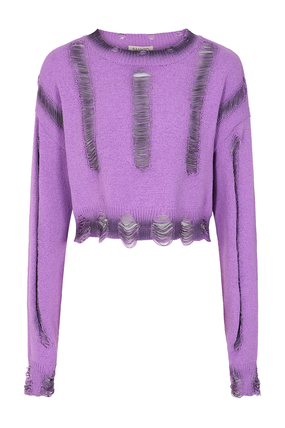 Banned Alternative Purple Torn Apart Jumper