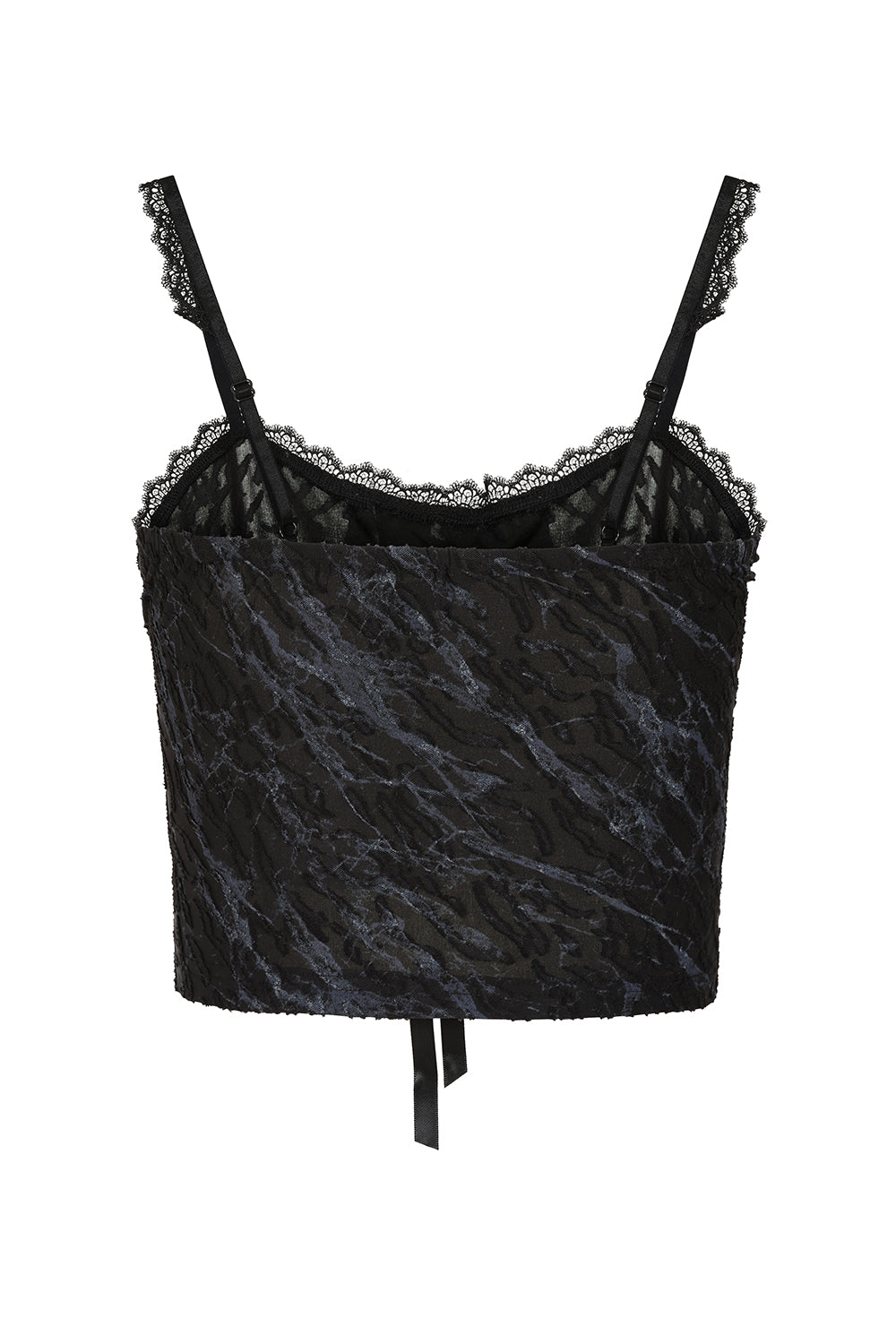 Banned Alternative Black Dark Angel Lace Up Top
