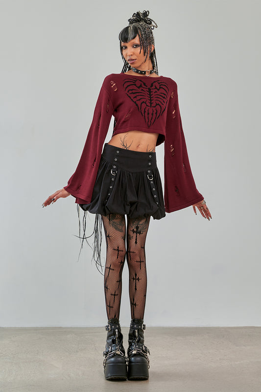 Banned Alternative Black Juniper Skirt