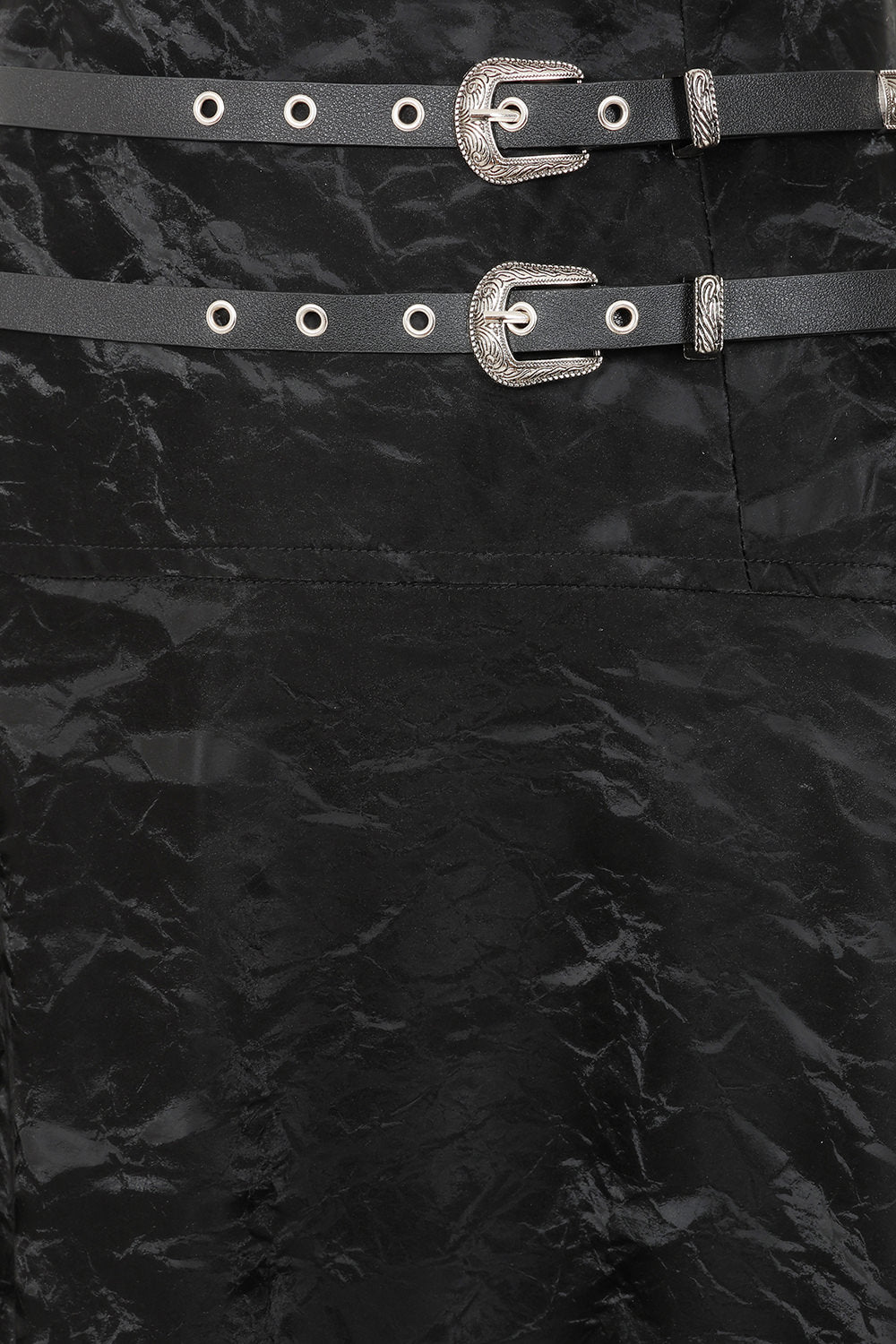 Banned Alternative Black Straphex Skirt