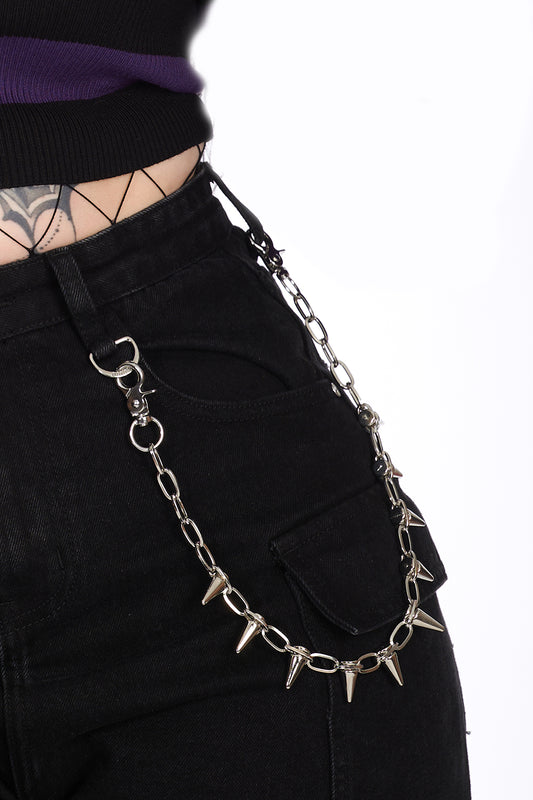 Banned Alternative SPIKED TROUSER CHAIN