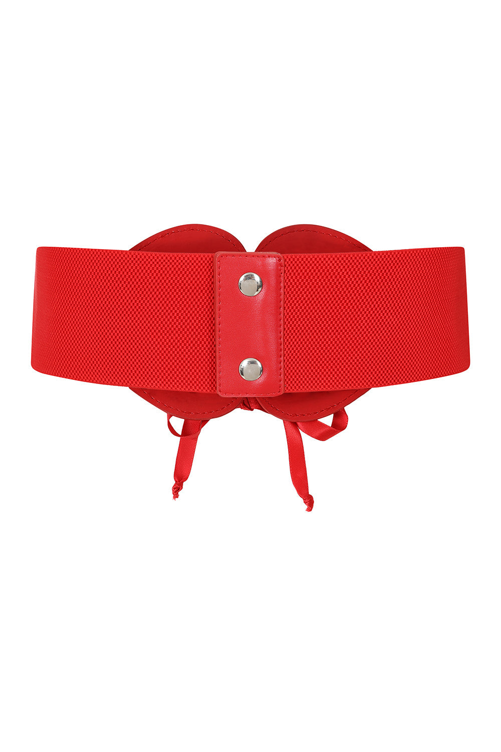 BANNED Sweetheart Elastic Belt Retro and Rockabilly Laced Heart Elasticated Belt