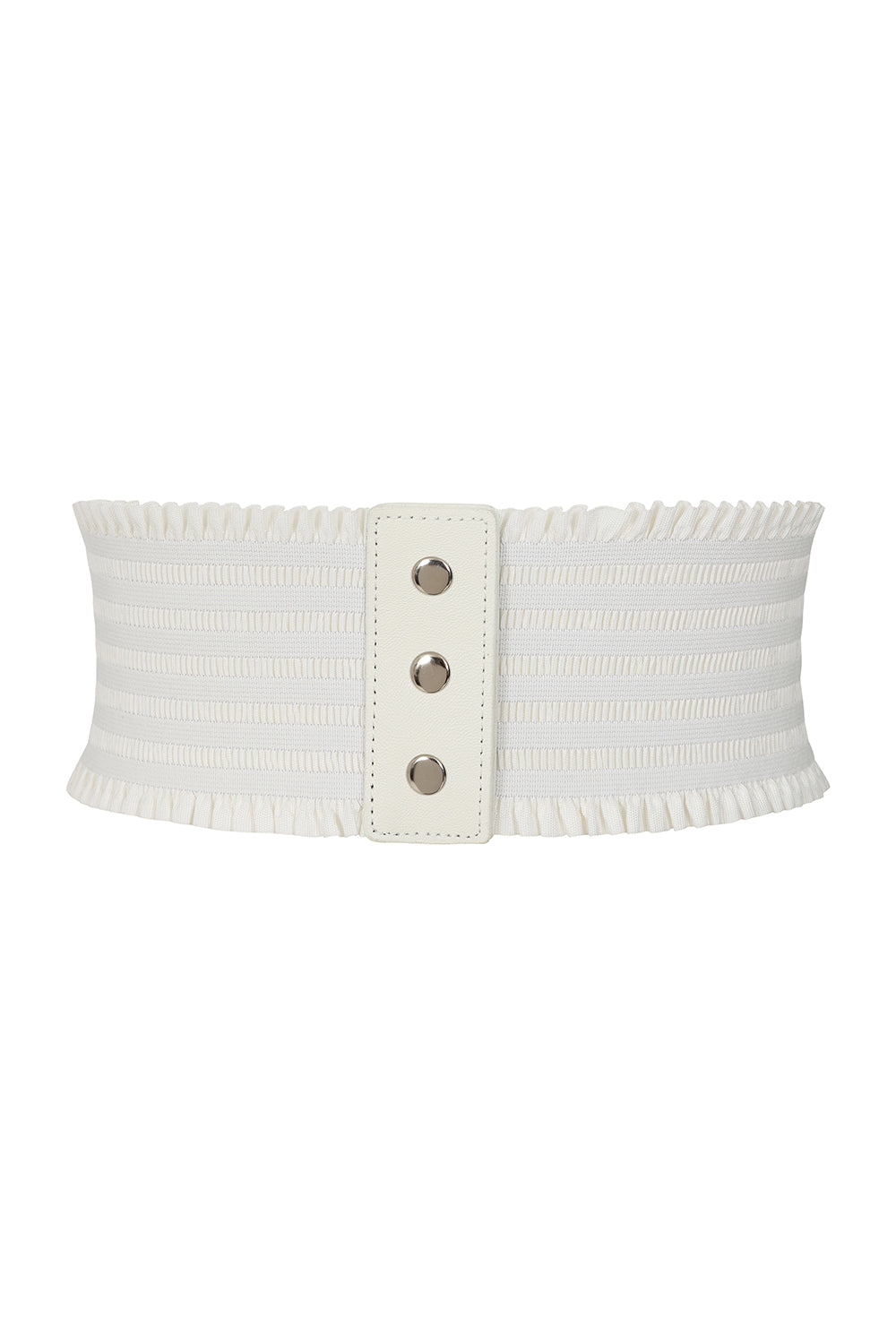 BANNED Shady Gal Elastic Belt   Wide Elasticated Belt with Frill Edge Detailing