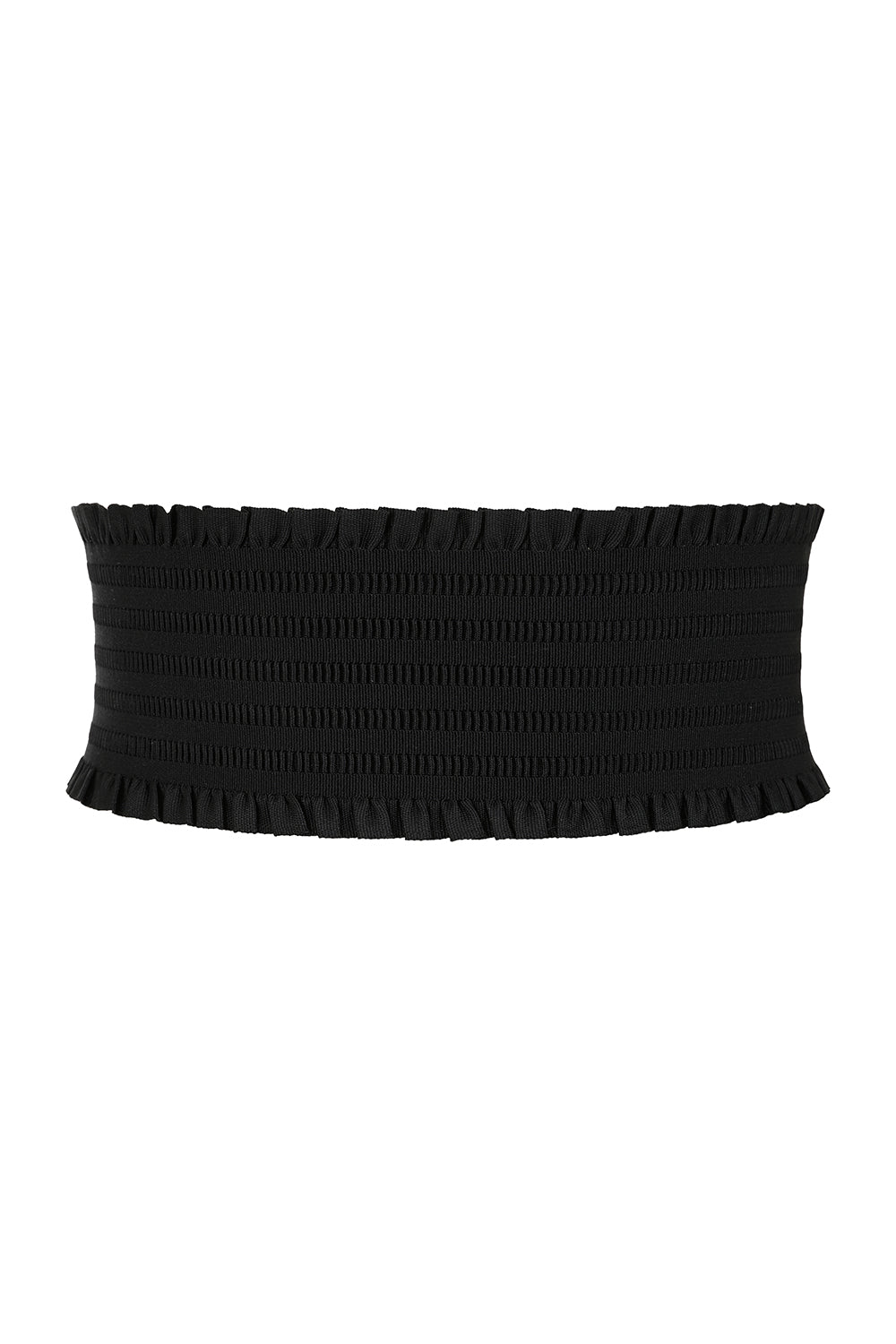 BANNED Shady Gal Elastic Belt   Wide Elasticated Belt with Frill Edge Detailing