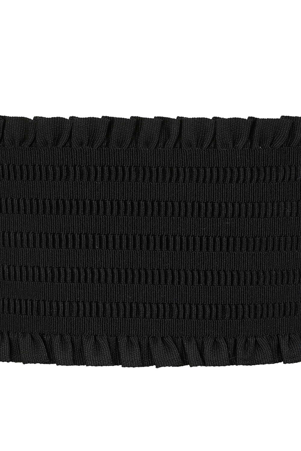 BANNED Shady Gal Elastic Belt   Wide Elasticated Belt with Frill Edge Detailing