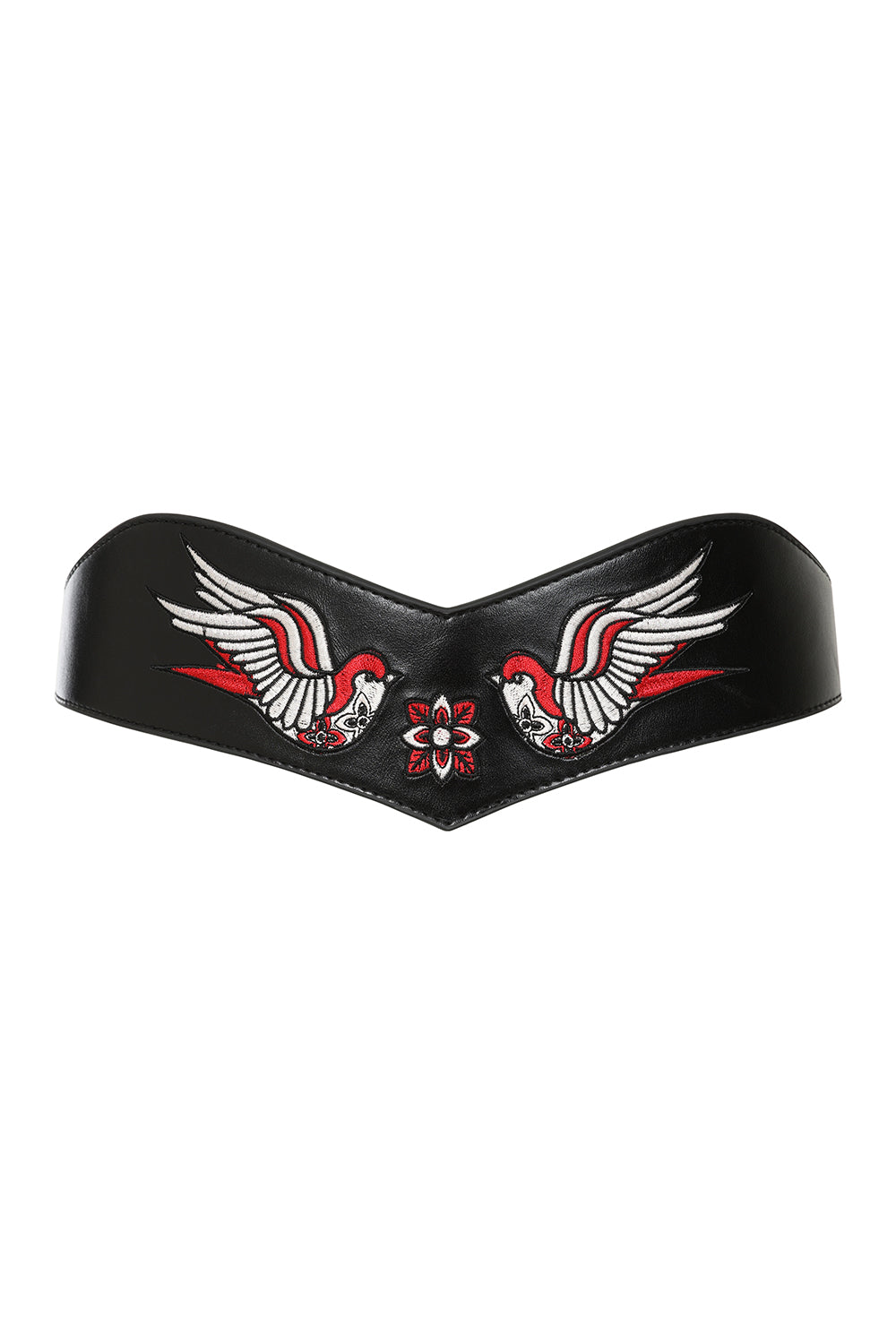 BANNED The Swallows Return Retro Embroidered Belt with Swallow Design