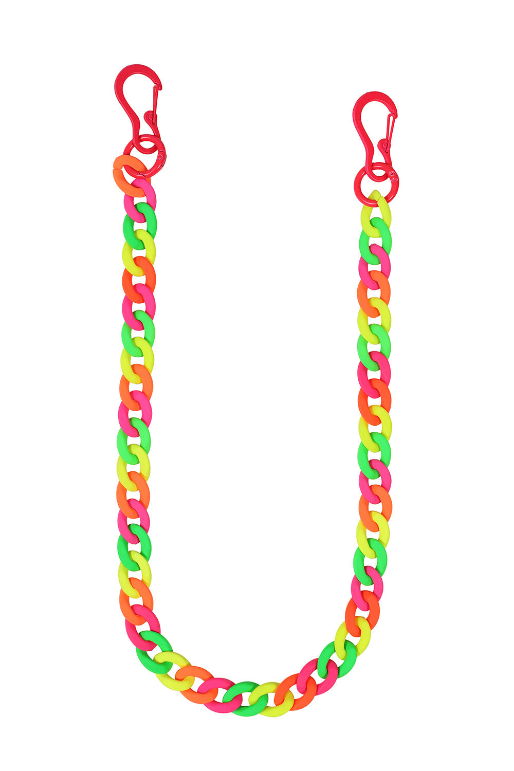 BANNED Neon Riot Trouser Chain   Bold Neon Chain Accessory for Alternative Fashion