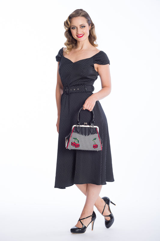 Banned Alternative ROCKABILLY CHERRY HANDBAG