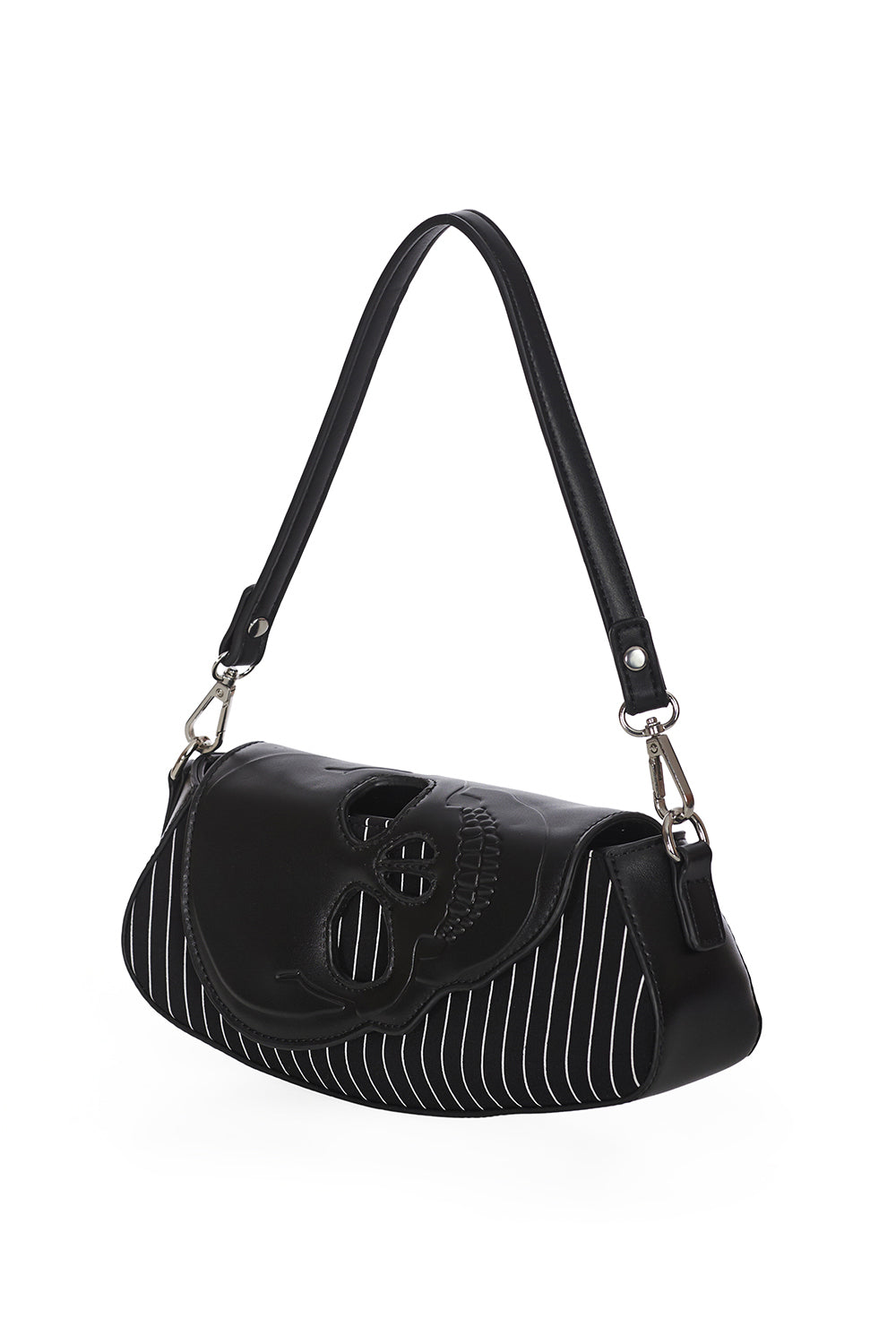 Banned Alternative BLACK CORE PINSTRIPE SHOULDER BAG