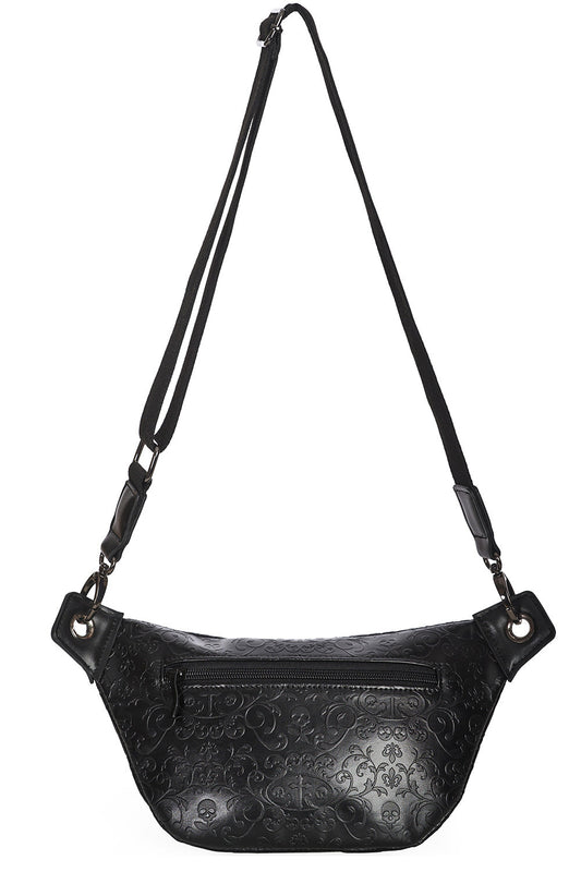 Banned Alternative DAMIEN EMBOSSED SHOULDER POUCH BAG