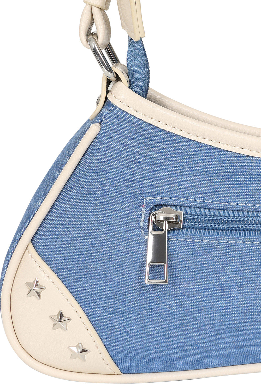 BANNED Marilou Swallow Denim Handbag | Rockabilly Embroidered Style