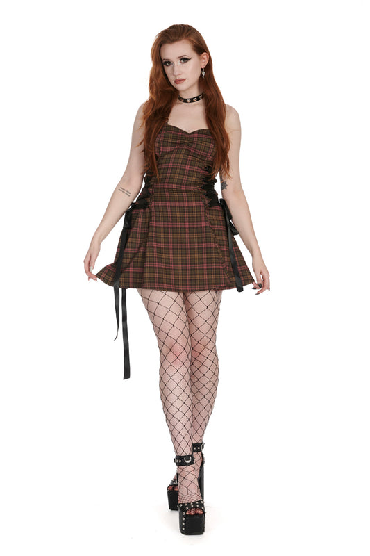 Banned Alternative KLONDIKE LACE UP DRESS