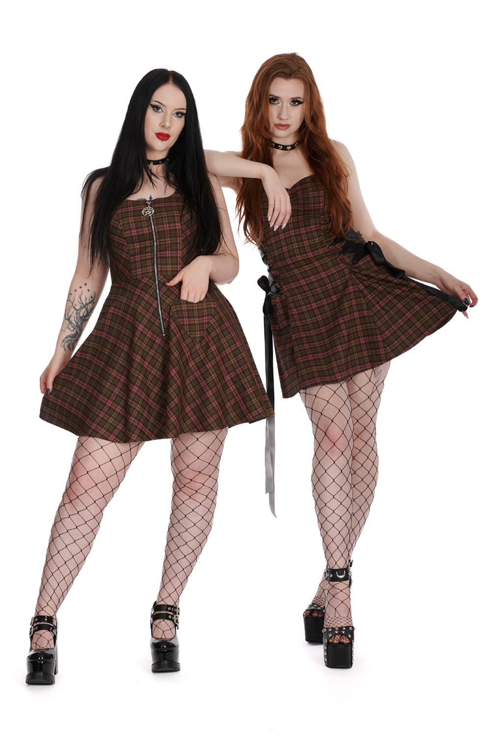 Banned Alternative KLONDIKE LACE UP DRESS