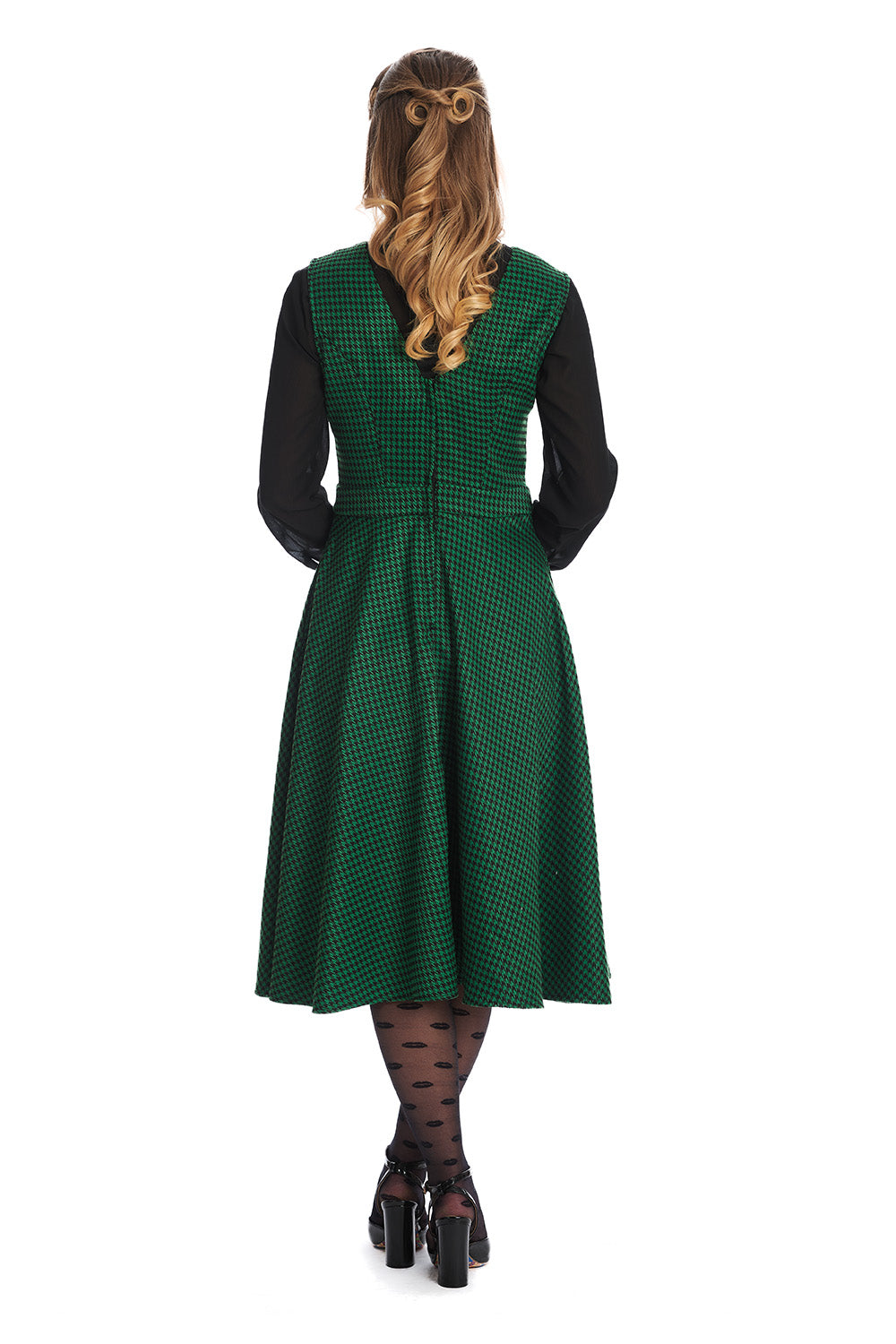 Banned Alternative HOUNSTOOTH HAPPY DRESS