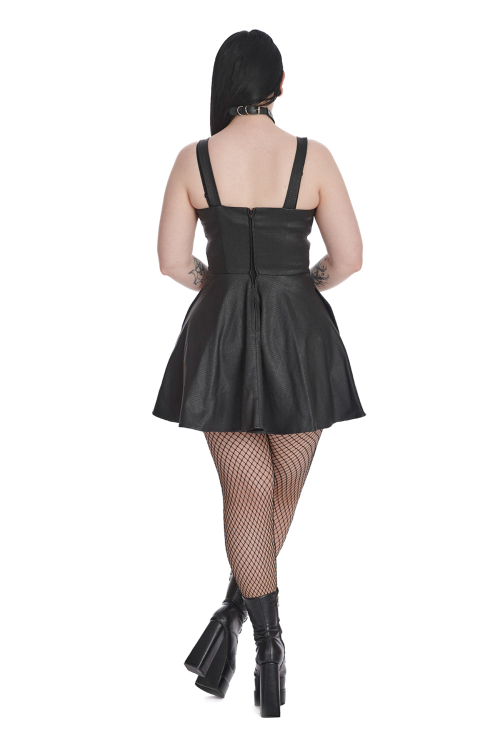 Banned Alternative CHAOS COUTURE DRESS WITH HANDCUFFS