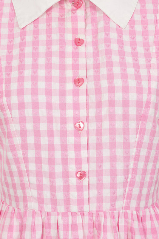 Banned Alternative YUNA GINGHAM KAWAII DRESS