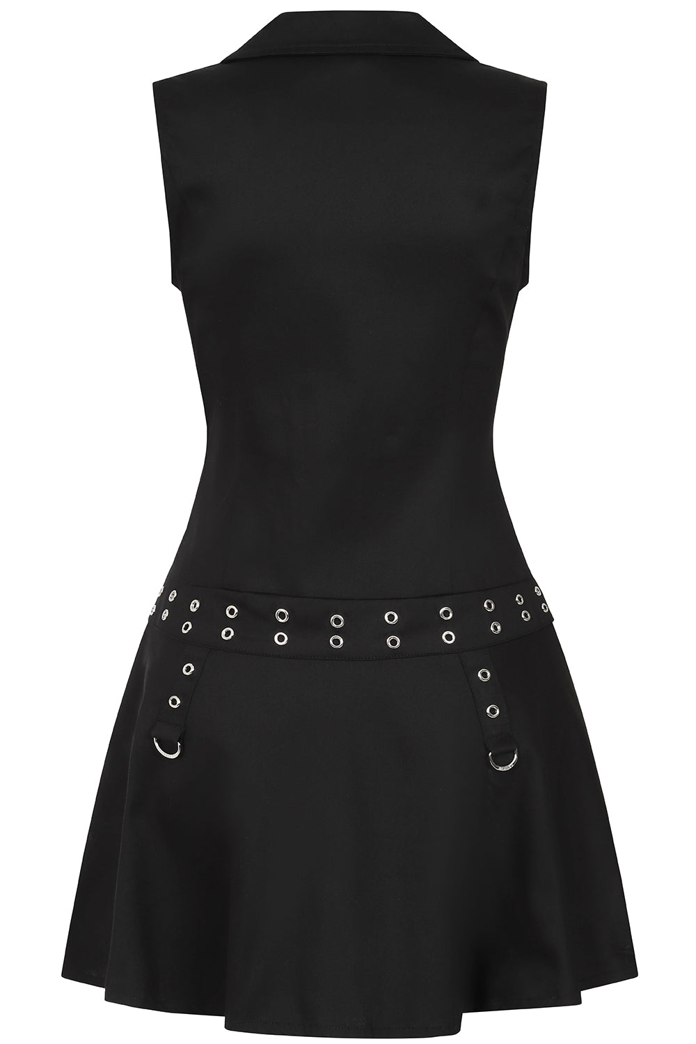 Banned Alternative Astrid Black Buckle Mini Dress with Zip Front and G Banned Alternative Europe Banned Alternative Astrid Black Buckle Mini Dress with Zip Front and G Banned Alternative Europe