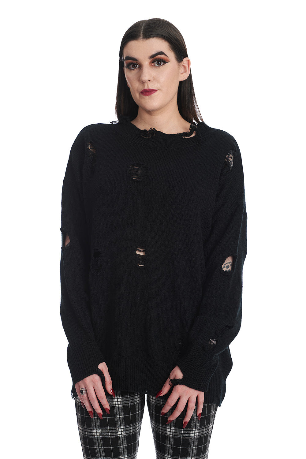 banned alternative Banned Alternative GRIFFIN DISTRESSED JUMPER