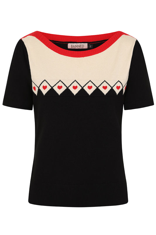 Banned Alternative WINONA HEARTS JUMPER