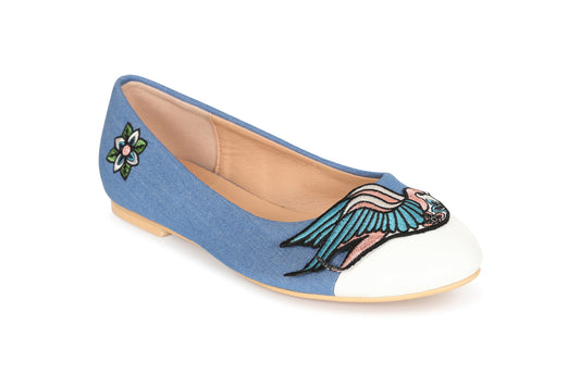 Banned Alternative THE MARILOU SWALLOW BALLERINA FLAT