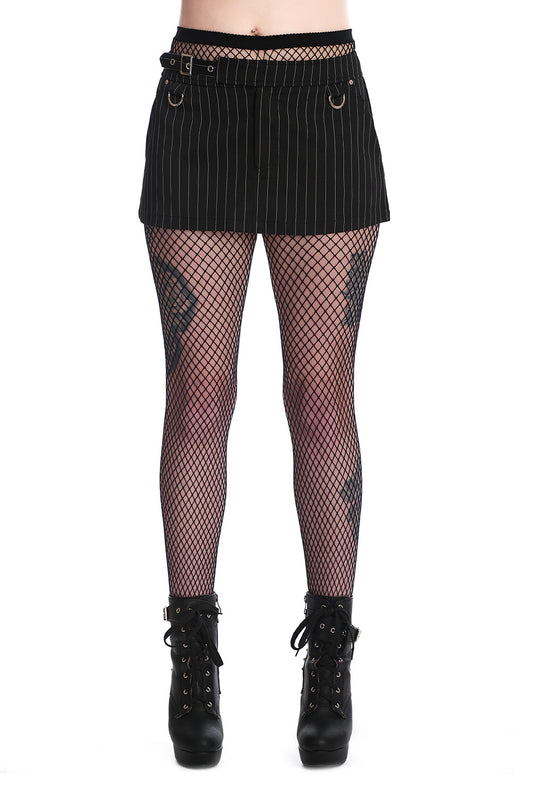 Banned Alternative DARINA PINSTRIPE MINI SKIRT