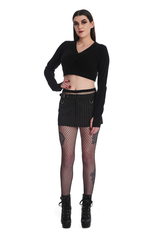 Banned Alternative DARINA PINSTRIPE MINI SKIRT
